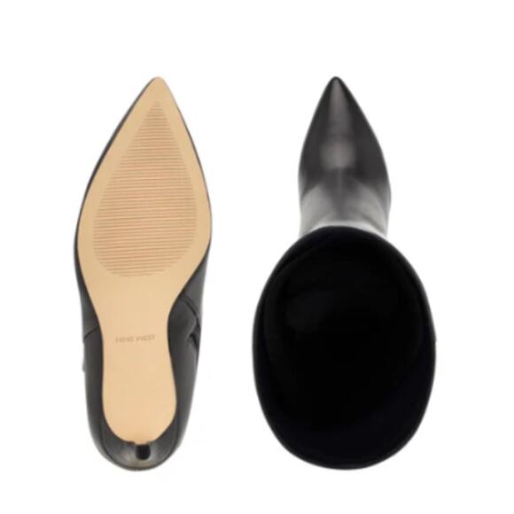 Nine West Richy Heeled Boots in Black NEW Size 8.5 M Wide Calf - Picture 5 of 8